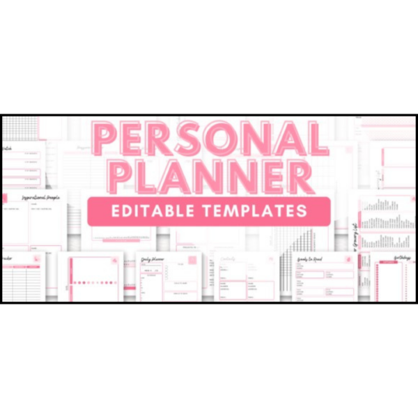 Personal Planner Canva Templates