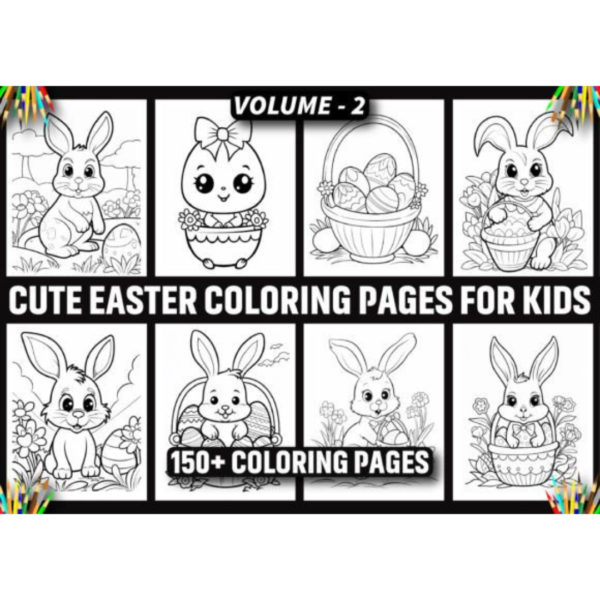 150+ Cute Easter Coloring Pages for Kids